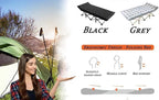 Oversized XXL Camping Cot, Folding Cot Camping Cots for Adults Portable Folding Outdoor Bed with Mat and Carry Bag, Heavy Duty Sleeping Cots for Outdoor Travel Camp Beach Vacation (Black)