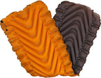KLYMIT Insulated Static V Lite Inflatable Sleeping Pad | Comfortable, Lightweight, Easy to Inflate, Portable Air Bed for Hiking, Backpacking & Camping — Orange