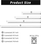 SAN LIKE Camping Tent Tarp Poles Set for Canopy Awning Shelter Backpacking Hiking - Telescopic Adjustable Length Tent Sunshade Support Stick Rods (Adjustable Length - Steel 2packs)