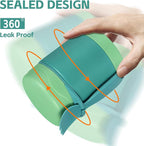 Pawtong10oz Soup Thermo for Hot Food Kids Insulated Food Jar,Thermo Hot Food Lunch Container, Width Mouth Stainless Steel Lunch Box for Kids with Spoon (Green)