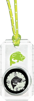 Big Discoveries Wildlife Compass for Kids - Children's Compasses for Camping, Hiking, and Exploring | Break-Away Neon Lanyard