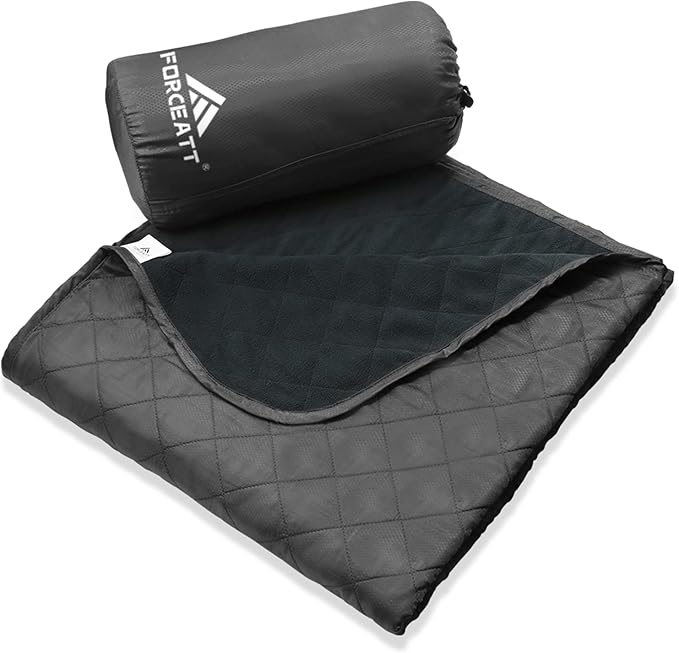 Forceatt Camping Blanket, 79" X 57" Large Outdoor Blanket, Sandproof, Waterproof for Outdoor Festivals, Beaches, Picnics, Stadium，Camping, Parks, Hiking, Travel, Family Suitable for 4 Seasons.