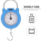 ibasenice Portable Hanging Luggage Scale with Spring Hook High Precision Mechanical Bag Weight Scale for Travel and Postal Use Blue Compact