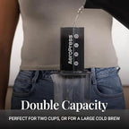 AeroPress Coffee Maker Carafe, 20 oz (600 ml) Capacity, Shatterproof Pour Over Coffee Carafe, Ideal for Original, Clear, and XL Presses, Compact and Travel-Friendly Design, Made in USA