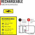 Coast XP14R 4500 Lumen USB-C Rechargeable LED Flashlight with Slide Focus® and Pure Beam® Focusing Optic, 5 Light Modes