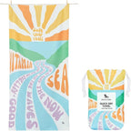 Dock & Bay Beach Towel - Quick Dry, Sand Free - Compact, Lightweight - 100% Recycled - Includes Bag - Vitamin Sea - Extra Large (200x90cm, 78x35)