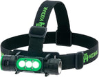 KODIAK 1500 Lumen Headlamp – Rechargeable Hard Hat Light with Detachable Work Light, Magnetic Base, USB Charging, Adjustable Tilt, 4 Brightness Modes