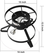 Vivicreate High Pressure Propane Gas Outdoor Burner Stove Cooker Burner Turkey Fryer 35000 BTU power with Regulator and Hose parrilla de gas estufas de gas para cocinar afuera