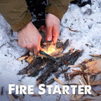 Tapirus Spork Tactical Special Edition Black | BPA Free Spoon Fork, Stainless Steel Knife and Fire Starter | 3 in 1 multipurpose utensil | Outdoor hiking, camping & backpacking gear | Fit for MRE