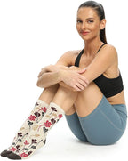 EnerWear 4 Pack Women's Merino Wool Outdoor Hiking Trail Crew Sock