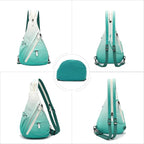 KL928 Canvas Sling Bag - Small Crossbody Backpack Shoulder Casual Daypack Rucksack for Men Women(Large Version)