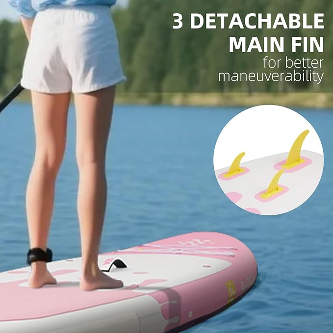 Inflatable Stand-Up Paddle Boards – Available 32"/33"/34" Widths Inflatable Paddle Board with SUP Accessories, Camera Mount, Basic All-Around SUP Board for All Skill Levels, Up to 450lbs