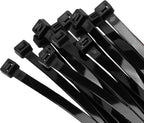 Armpow 24 inch Black Zip Ties Heavy Duty 50 PCS, 250 LBS Ultra Exclusive Strong Plastic Wire Ties, Large Cable Ties Extra Long Tie Wraps, Indoor and Outdoor UV Resistant