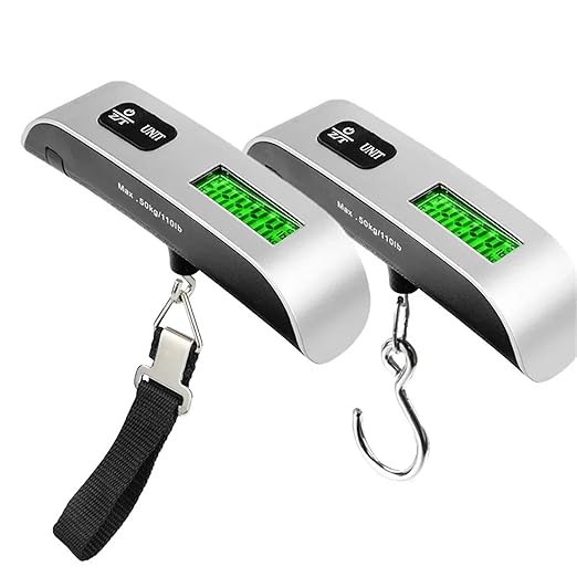 Digital Hanging Scale - Portable LCD Weighing Tool for Luggage, Travel, Fishing, Home Use