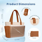 TOPDesign Puffer Tote Bag for Women, Lightweight Puffy Handbag with Compartments, Quilted Shoulder Bag for Work, Travel, Gym