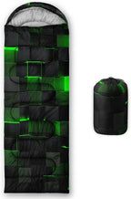 Sleeping Bags for Adults and Kids Backpacking Camping Sleeping Bags for Girls and Boys Lightweight Waterproof Cold/Warm Sleeping Bag for All Season