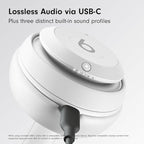 Beats Studio Pro Bluetooth Noise Cancelling Headphones with Apple 20W USB-C Power Adapter - Matte White