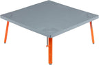 Crazy Creek Pack Table, Compact 12" x 12" Outdoor Folding Table, Gray and Orange