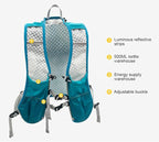 Lightweight Hydration Vest With 1.5L Water Bladder - Breathable Backpack for Running, Cycling, Hiking, Marathon - Men Women (0001 Purple)