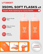 UTOBEST Running Vest, 5L Hydration Vest Lightweight, Breathable and Sweatproof Running Backpack, Adjustable Running Hydration Vest for Trail Running Marathon Race Jogging Cycling