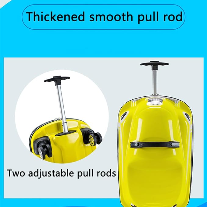 20" Kids Ride-on Travel Suitcase Draw bar box With wheels Portable Car Trolley Suitcase Car Design for Boys and Girls(Size:50 * 31 * 33cm,Color:Red)