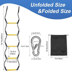 Heavy Duty 5-Step Boat Rope Ladder – 400lbs Capacity, Extra-Long Design for Easy Boarding. Perfect for Inflatable Boats, Fishing Boats, Kayaks, Motorboats, and Canoes. Ideal for Safe Marine Use