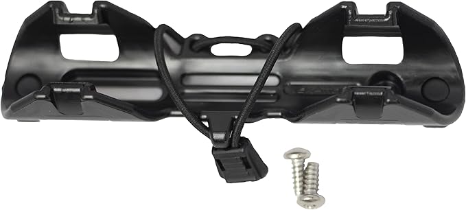 YakAttack PadLoc Kayak Paddle Holder with 2-Screw Universal Mount | Secure Paddle Clip with Two Points of Contact | Fits Standard Oar Shafts | Quiet & Durable | Kayak Accessories | Made in USA