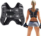 Prodigen Weighted Vest for Women and Men 8 12 16 20 25 30 Lbs with Reflective Stripe and Double Adjustable Buckle Straps Weight Vests for Strength Training, Jogging, Cardio, Weight Loss