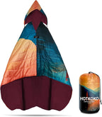 Waterproof Stadium Blanket, Fleece Camping Blanket Soft Warm Wearable Camp Blanket for Outdoor Camping, Picnic, Stadium, Sports, Beach, Car