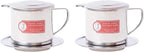 Vietnamese Coffee Filter Maker Press. Screw Down Phin Made in Vietnam. Authentic (2, Medium (8 oz)).