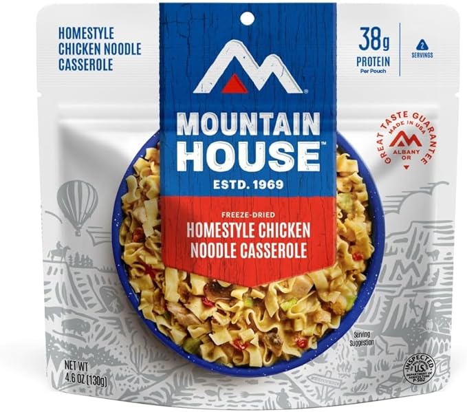 Mountain House Homestyle Chicken Noodle Casserole Freeze Dried Backpacking & Camping Food 6-Pack