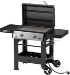 Propane Gas Griddle, 2-Burner Outdoor Gas Stove with 518 sq.in Cooking Area, Foldable Side Tables, Flat Top Grill Griddle for Patio Barbecue, Backyard BBQ Party, GS351