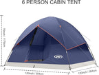 unp Camping Tent 2/3/4/6 Person Dome Tent, Easy to Set Up for Camping, Lightweight Camping Tent, Portable Camping Tent for Outdoor and Backpacking Beaches