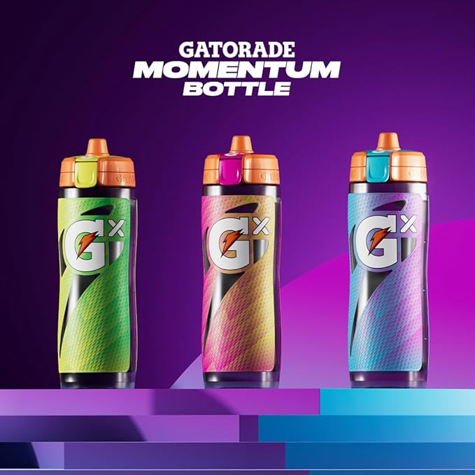 Gatorade Gx Bottle, Momentum Neon Pink (Pack of 6)