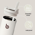 BOTTLE BOTTLE Insulated Water Bottle 24oz with Straw Lid and Handle for Sports Travel Gym Stainless Steel Water Bottles Double-Wall Vacuum Metal Leak Proof BPA-Free