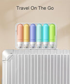 Quatish Travel Bottles for Toiletries 6 Pack, Original Patented Leakproof 3 oz Tsa Approved Travel Size Containers, BPA Free Silicone Shampoo and Conditioner Bottles, Camping Essentials