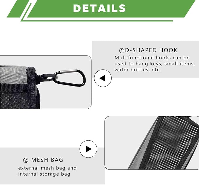 Portable Ultralight Travel Stool Camping Chair Fishing Stool - Gray Carbon Steel and Keychain, Handbag Style Pocket Foldable