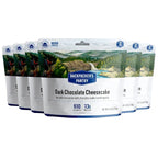 Backpacker's Pantry Dark Chocolate Cheesecake Mix, 2 Servings Per Pouch (6 Count), Freeze Dried Food, 6 Grams of Protein, Vegetarian