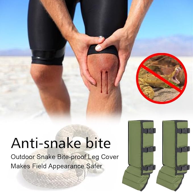 Gekufa Snake Gaiters Waterproof Snake Chaps for Men & Woman, Adjustable Size Snake Boots for Hunting/Hiking/Farm Working