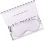 Silk Sleep Mask Light Blocking Luxury 100% Mulberry 19mm Silk Eye Mask Eye Cover Blindfold Ultra Soft Light & Comfy Anti Aging Skin Care with Travel Bag Gift Package
