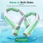 Hands-Free Portable Neck Fans - 6000mAh High Capacity Battery, USB Dual Port Fast Charging, Ultra-Quiet 6 Speeds Cooling Air, 360° Airflow for Outdoor, Indoor, Office, Travel - Green