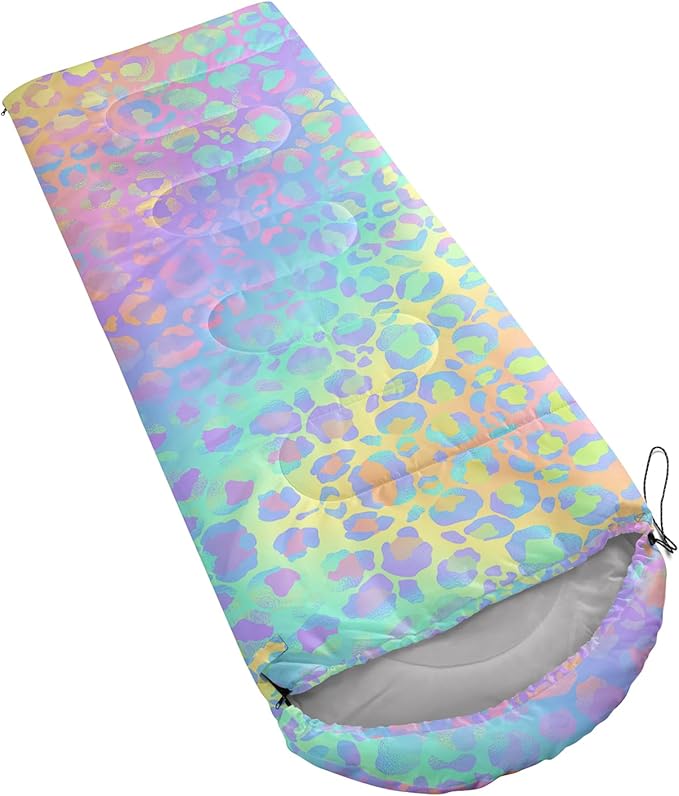 AILONEN Outer Space Astronaut Camping Sleeping Bags,Lightweight & Waterproof,3 Season Warm & Cool Weather,Cartoon Sleeping Bags for Kids,Boys Girls Travelling,Outdoors