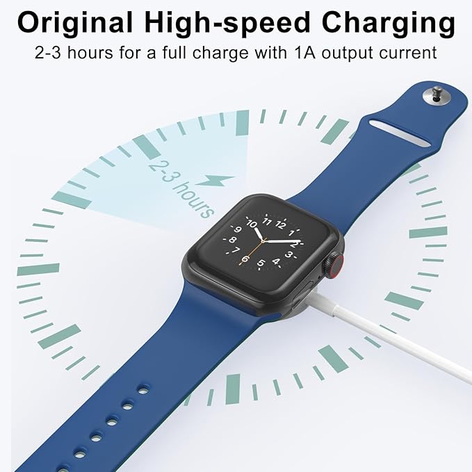 Amasuki 2Pack Upgraded for Apple Watch Charger USB Magnetic Wireless Fast iWatch Charger Portable Compatible with iWatch Ultra/Series 11/10/9/8/7/6/SE/SE2/5/4/3/2/1-[3.3FT]
