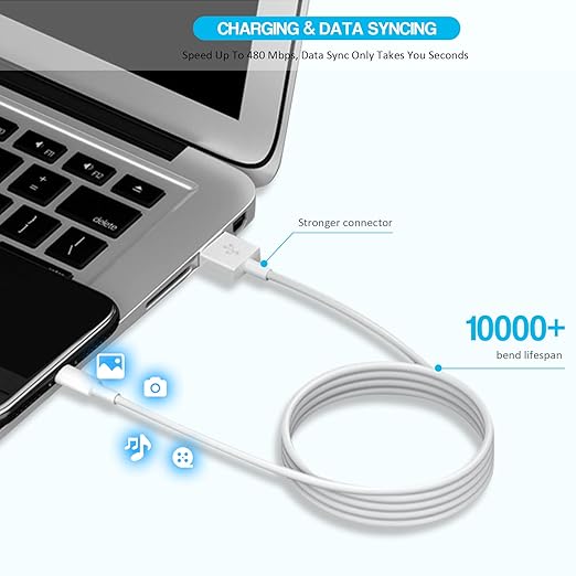 For iPad Charger, [ Apple MFI Certified ] 10FT Long for iPad Chargers Lightning Cord Cable Fast Charging USB Wall Charger Block Foldable Plug for iPad7/ 8/9 Generation,iPadAir,iPadMini, iPadPro,iPhone