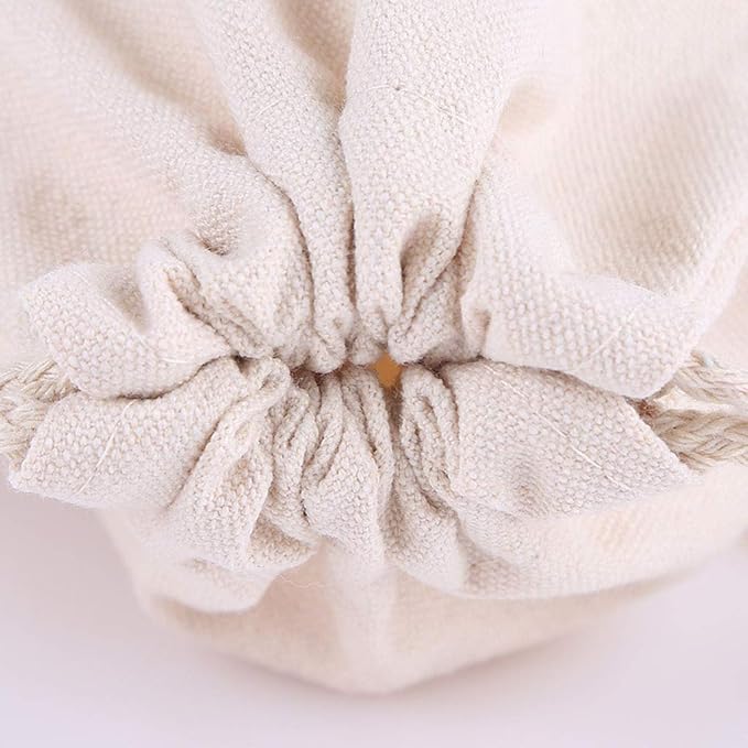 Breathable Dust-proof Drawstring Storage Pouch String Bag for Handbags Purses Shoes Eco Bag (5 PCS,8.66 * 11 in)