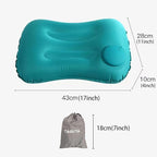 2Pcs Inflatable Camping Travel Pillow Ultralight Inflating Pillows Lightweight Camping Pillow Portable Backpacking Pillow for Neck Lumbar Support Hiking Sleeping Camping (Green)
