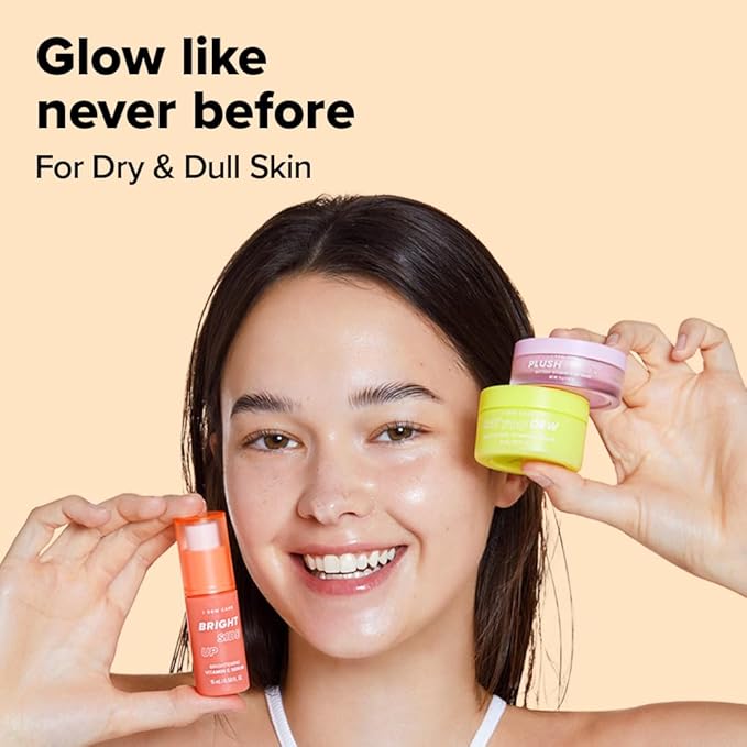I DEW CARE Skin Care Set - Vitamin To Glow Pack | Kbeauty Facial Kit, Hydrating, Brightening, Moisturizing Glow Set, Vegan, Travel Size, Beauty sets for Teen Girls, Gifts for Women, Stocking Stuffers