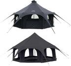 Cotton Canvas Tent Bell - Yurts Breathable and Windproof,Glamping for 6/8/10Person Family Camping
