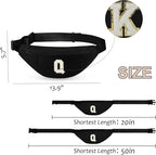 MAXTOP Large Crossbody Fanny Pack with 4-Zipper Pockets,Gifts for Enjoy Sports Festival Workout Traveling Running Casual Hands-Free Wallets Waist Pack Phone Bag Carrying All Phones