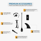 11”32“6 Premium Inflatable Stand Up Paddle Boards with Durable SUP Paddle Board Accessories Wide Stable Design Includes Backpack Required Parts Non-Slip Comfort Deck for Youth & Adults